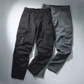 Crowd Favourite Cargos 100% Cotton Relaxed Cargo Pants Combo  Black & Steel Grey